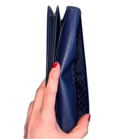 Longchamp Navy Leather Long Flap Wallet - Picture 9 of 14